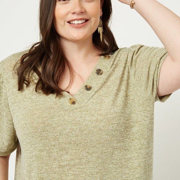 Knit V-neck Top - Picture 5 of 10